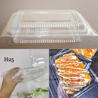 50 Hộp nhựa 20 x 13 x 4.5cm đựng được 800g mã H25 rau mầm, su kem - plastic box
