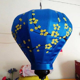 Đèn lồng CỦ TỎI hoa vẽ tay 30CM