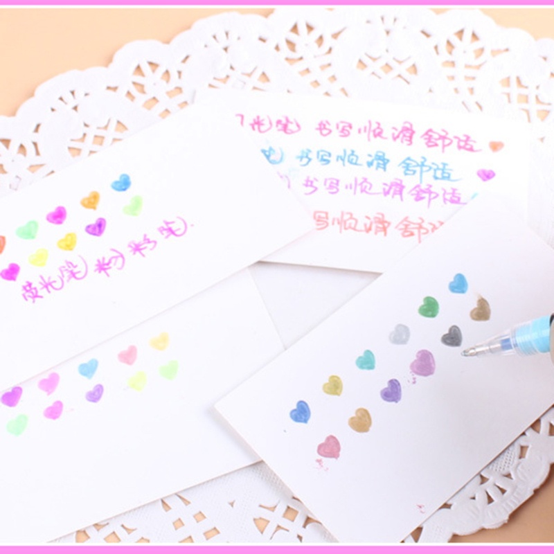 Bộ Bút Gel 12 Màu Lấp Lánh Chuyên Dụng Cho Học Sinh/Văn Phòng