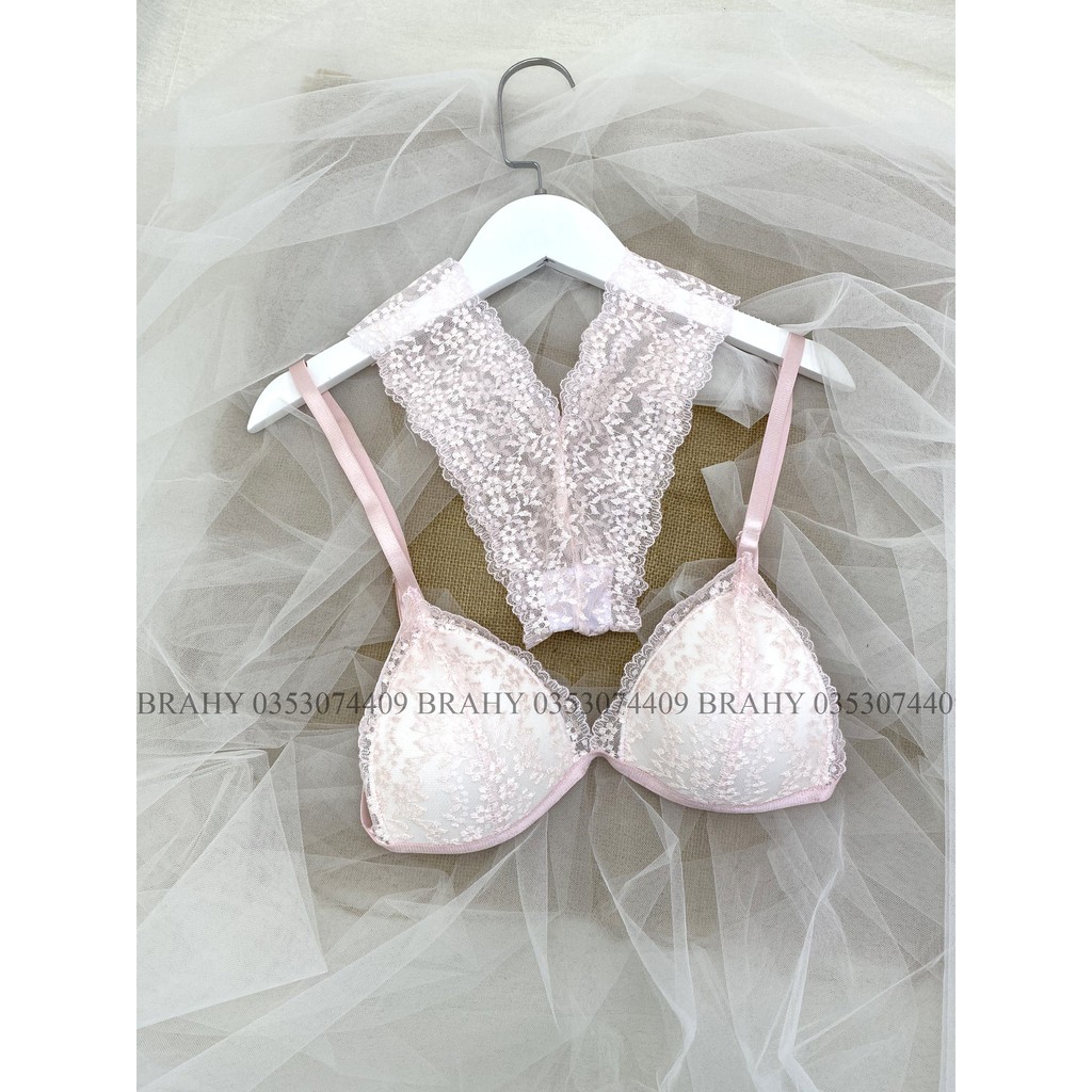 [CHE TÊN] Bộ đồ lót nữ thiết kế vải ren cao cấp BRAHY 102