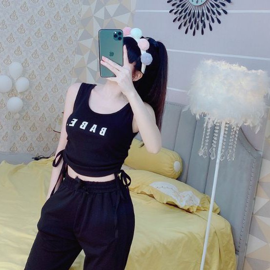 Áo ba lỗ rút dây 2 bên