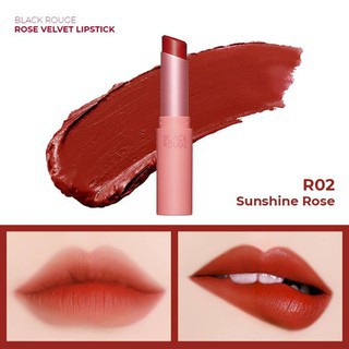 [Siêu sale] [Siêu hot] Son lì Black rouge rose velvet lipstick #R01 Lady Rose ( Made in Korea - Hàn Quốc )