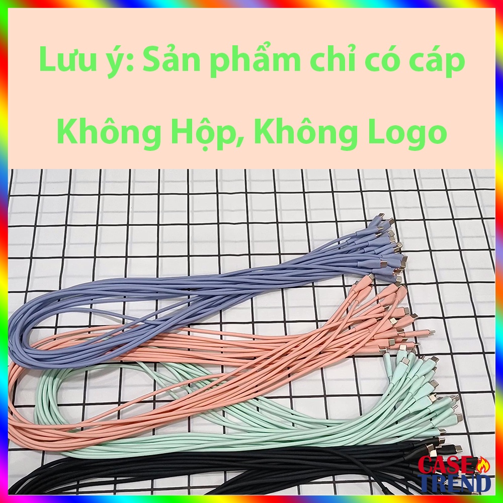 Cáp Sạc Nhanh Type C Liquid Silica Siêu Dẻo 6A 66W MAX