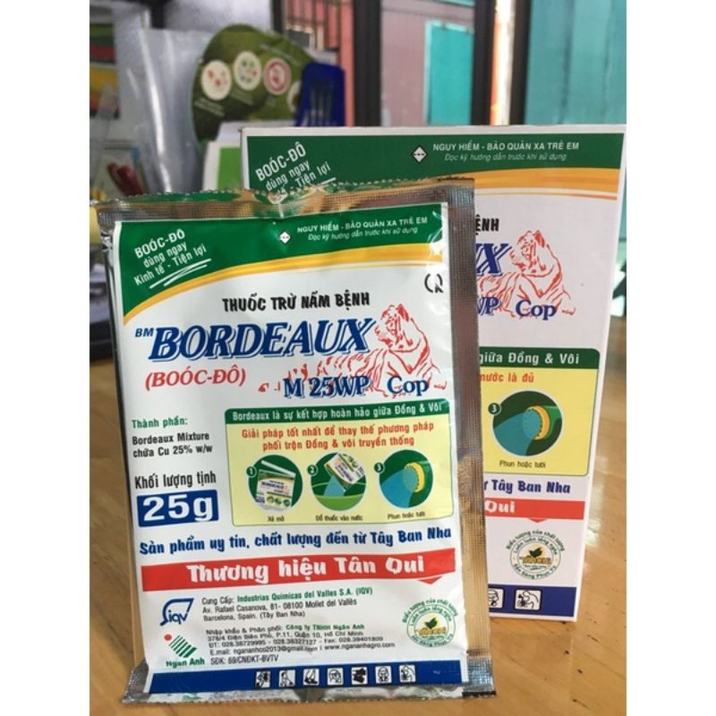 BORDEAUX M25WP- Thuốc Booc-Đô Trừ Nấm Bệnh 25gr