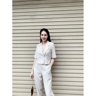 Sét vest ngắn tay trẻ trung