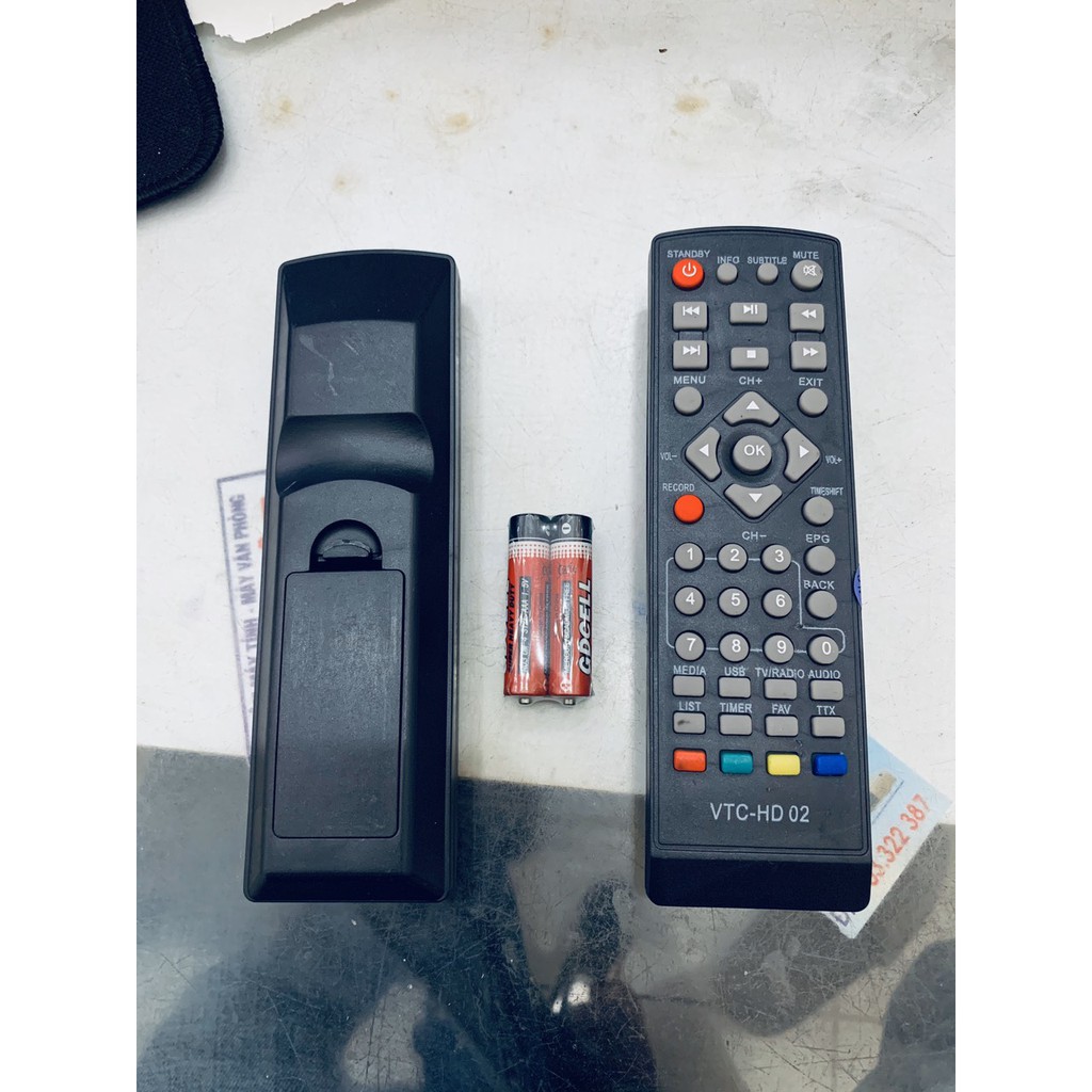 Remote Điều Khiển Đầu Thu Truyền Hình Mặt Đất Và Vệ Tinh VTC HD02