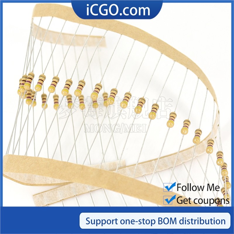 100 Chiếc 1 / 4w Phim Carbon Điện Trở 5% 0,25W 100KR 110KR 120KR 130KR 150KR 160K 180K ohm