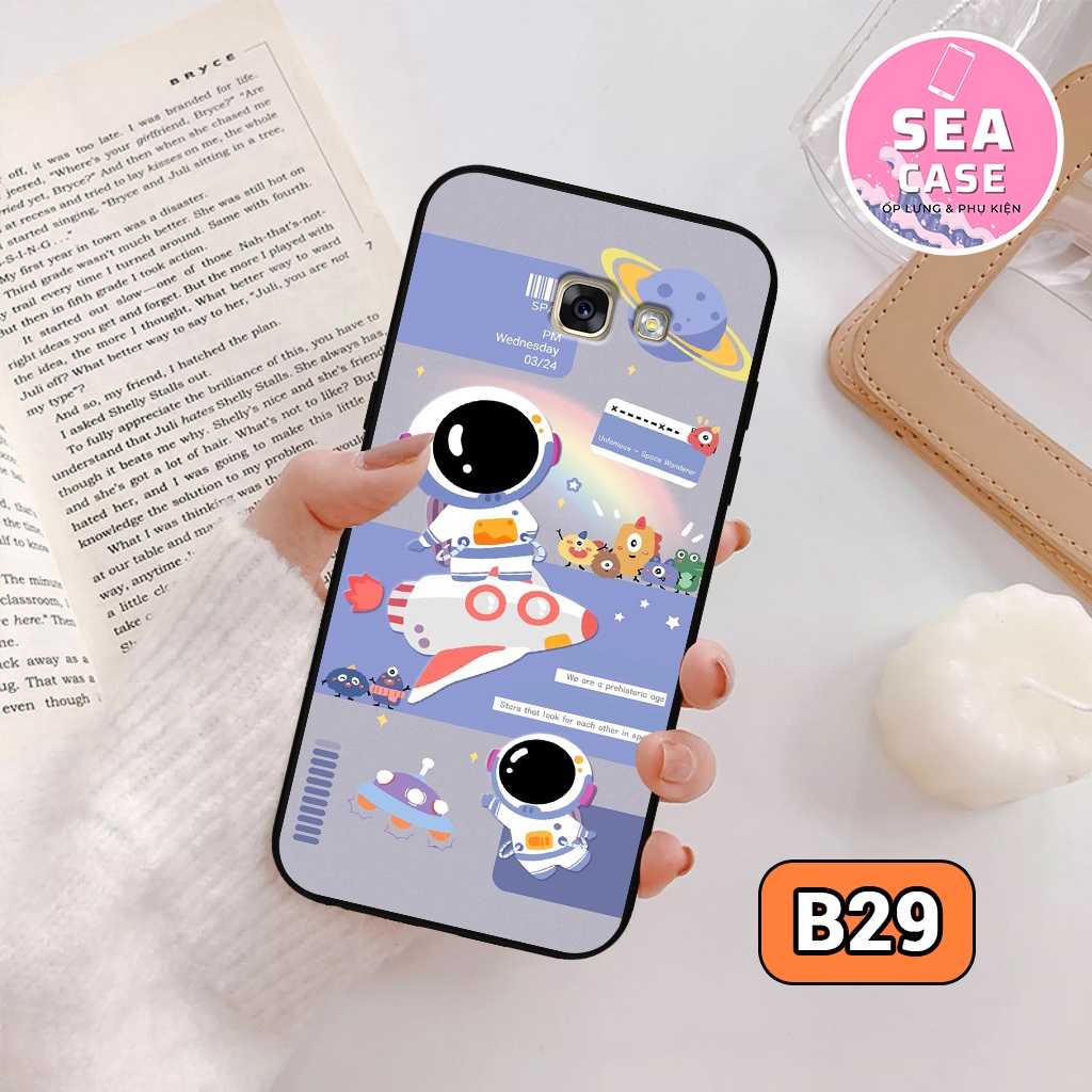 Ốp lưng Samsung A320/ A3 2017/ A520/ A5 2017/ A720/ A7 2017 hình vũ trụ,hoạt hình,phi hành gia–ốp nhựa chống trầy,va đập