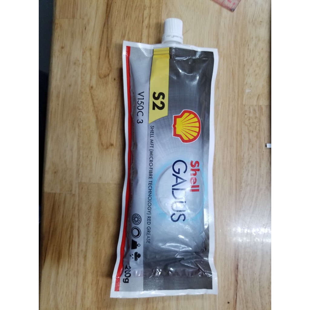 Mỡ Bò Chịu Nhiệt Cao Cấp SHELL GADUS S2 V150 C3 _0.2KG