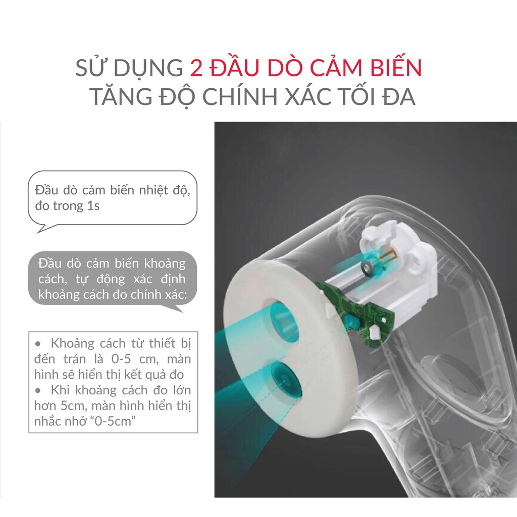 Nhiệt kế điện tử hồng ngoại không tiếp xúc Yuwell YT-1 -