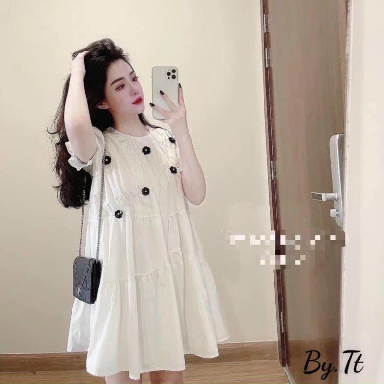 [Xả kho] Đầm bầu cao cấp chất lụa hàn mặc đi làm đi chơi đều đcváy bầu chất siêu mátfree size 43~68kg