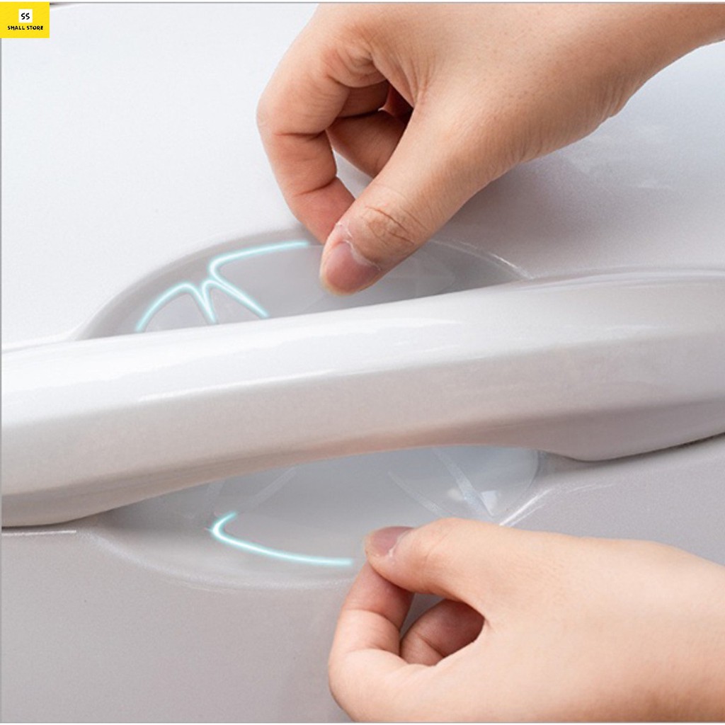 Bộ 4 Miếng Dán Hõm Cửa Xe Ô Tô, Miến Dán Tay Nắm Cửa Xe Ô Tô,
