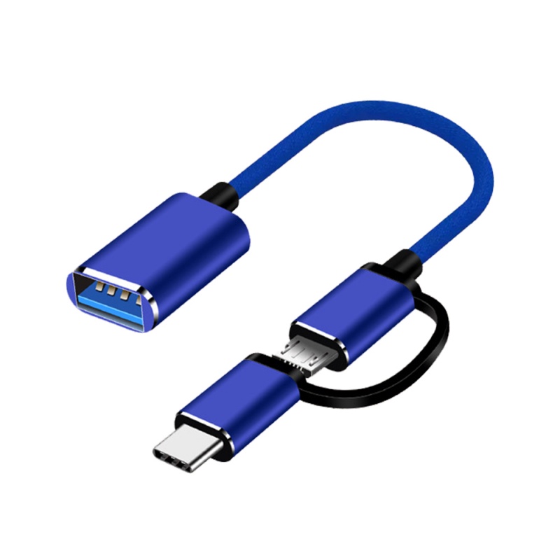 Dây Cáp Chuyển Đổi Dữ Liệu HdoorLink Type-C + Micro USB 2.0 OTG 2 Trong 1 Cho Điện Thoại/Máy Tính Bảng/Ổ Đĩa U/Macbook | BigBuy360 - bigbuy360.vn