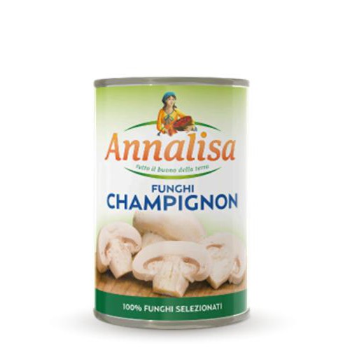 Nấm Champignons cắt lát hiệu Annalisa hộp 400g