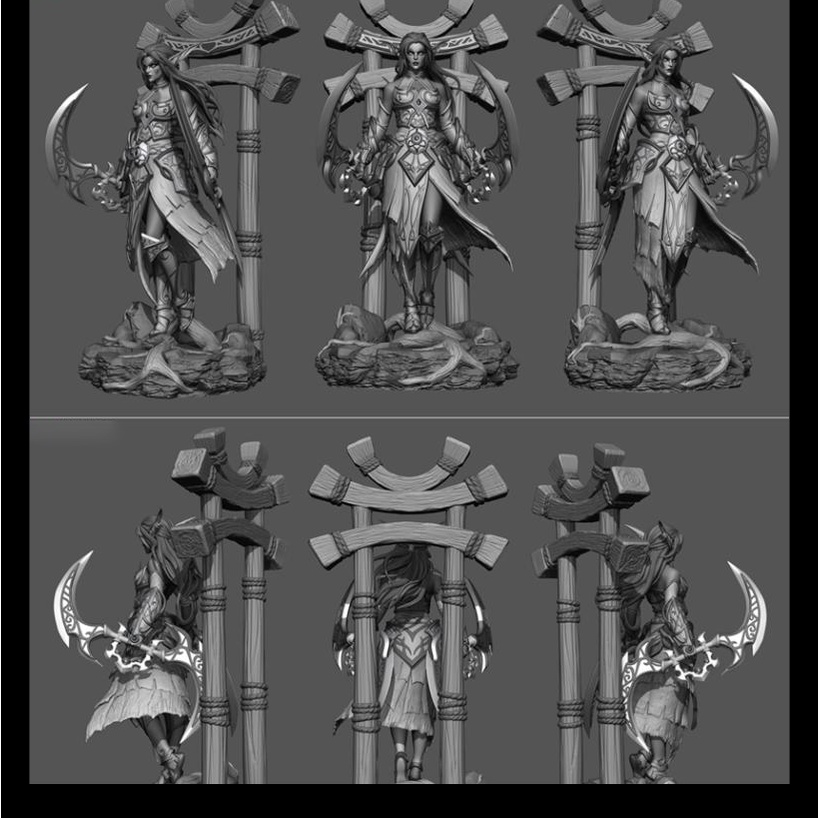 Mô Hình Tyrande Whisperwind World Of Warcraft Bằng Chất Liệu Nhựa Resin - Cao 18cm