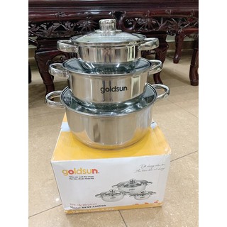 Bộ nồi inox goldsun ge33-3306sg