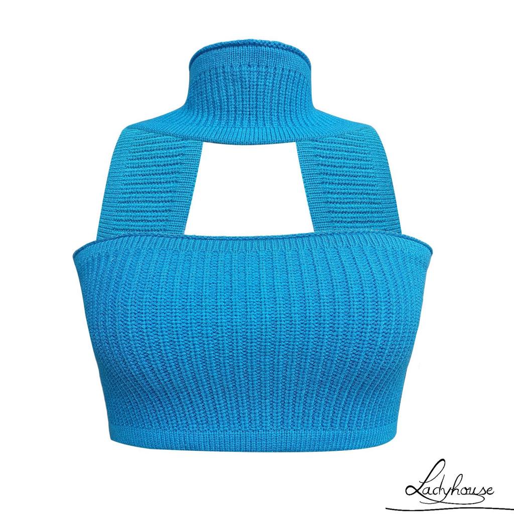 Áo Tank Top Dệt Kim Hai Dây Màu Trơn Thời Trang Mùa Hè Cho Nữ