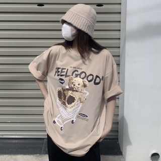 Áo thun nữ - Áo thun tay lỡ cổ tròn unisex Homies in hình FEELGOOD