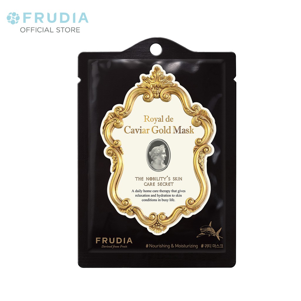 Hình ảnh Mặt Nạ Dưỡng Ẩm Từ Trứng Cá Tầm Hoàng Gia Frudia Royal de Caviar Gold Mask 20ml/1pcs