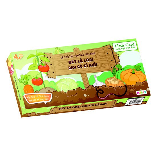 Bộ Thẻ Học Song Ngữ Guess-Silde Cards - Đây Là Loại Rau Củ Gì Nhỉ?