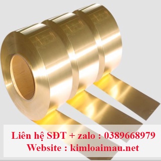 Đồng tấm lá vàng 0.2mm dài 1m