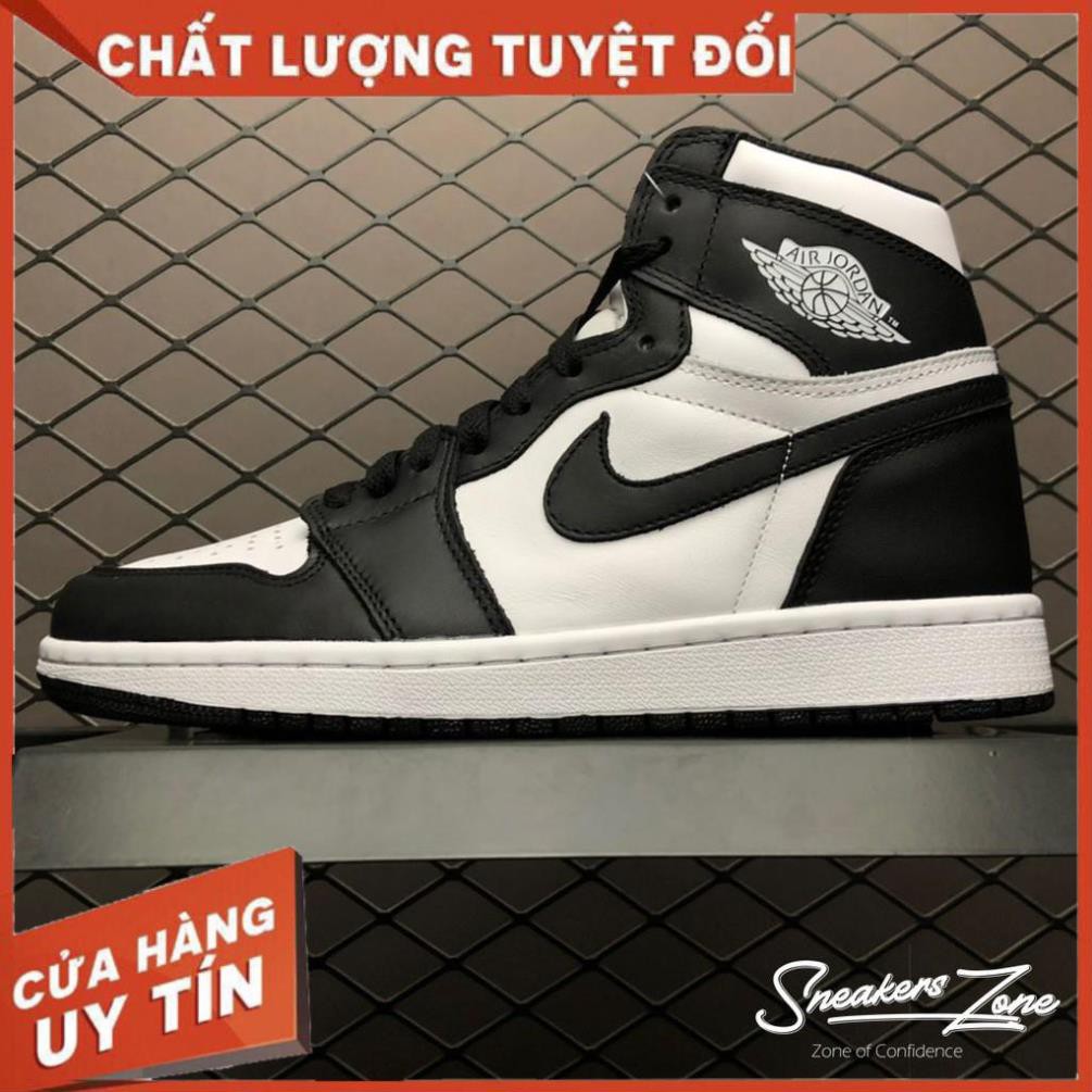 (FREESHIP+HỘP+QUÀ) Giày thể thao AIR JORDAN 1 Retro High Black White Đen trắng cổ cao cực đẹp GIẢM GIÁ 20 % !!!