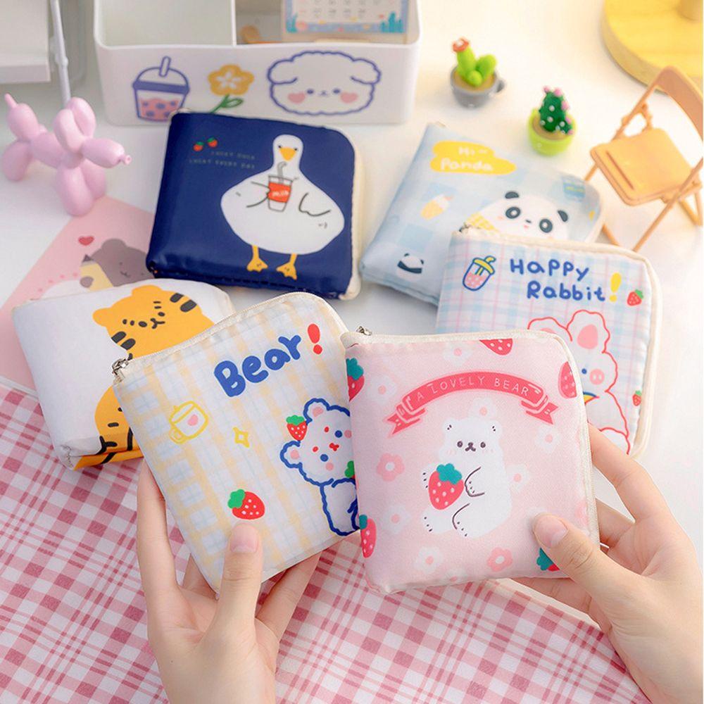 Túi Đựng Mỹ Phẩm / Tiền Xu / Mỹ Phẩm Chống Thấm Nước Có Khóa Kéo Tiện Dụng