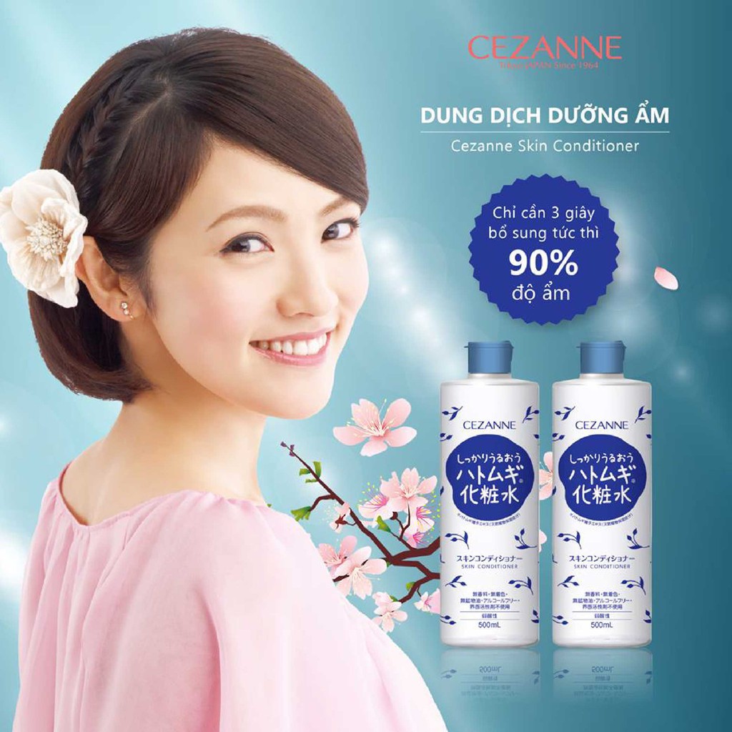 Cezanne dung dịch dưỡng ẩm cho da Skin Conditioner - 500ml