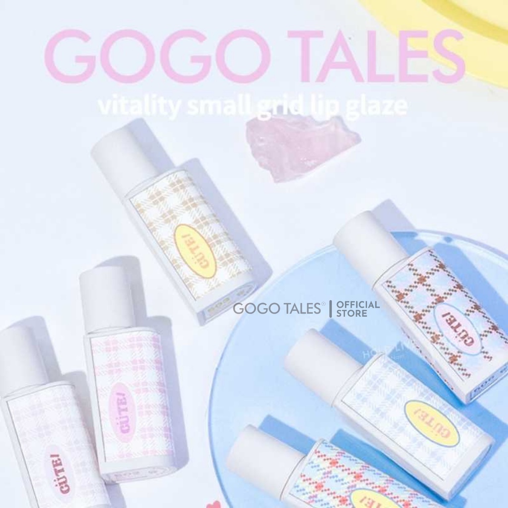 Son kem lì caro Gogo tales mịn môi lâu trôi chống thấm nước Vitality Small Grid GT300 chính hãng nội địa trung