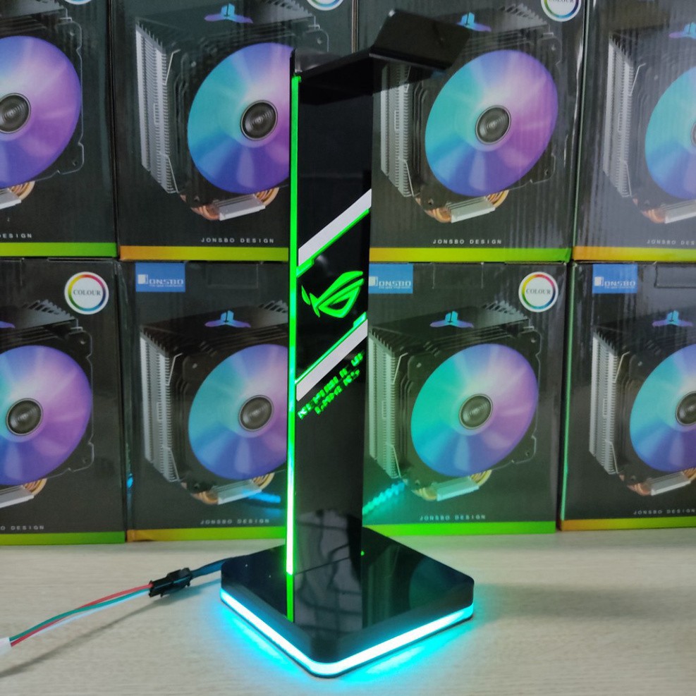 💥  Giá treo tai nghe Gaming Logo ROG Led RGB, tặng kèm bộ khiển màu 0