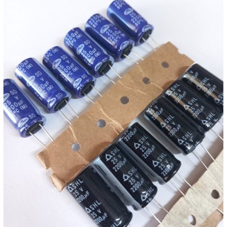 Tụ 25v 2200uf - tụ hóa 13x25mm