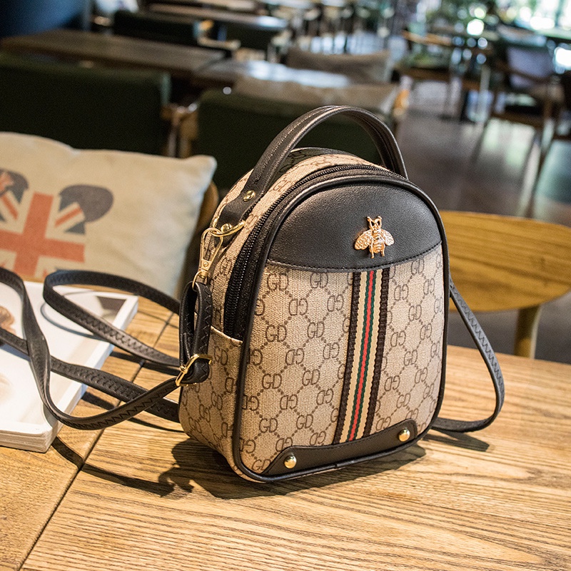 Ba lô da CHUWANGLIN hình chú ong nhỏ xinh thời trang dành cho nữ