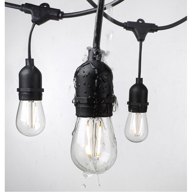 Bóng đèn tròn Edison G45 4W E27 vỏ thủy tinh cao cấp chống nước
