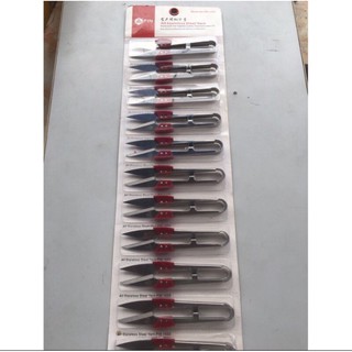 9 cái kéo bấm chỉ inox có tay đệm đỏ tiện loại Sử dụng cắt chỉ thừa