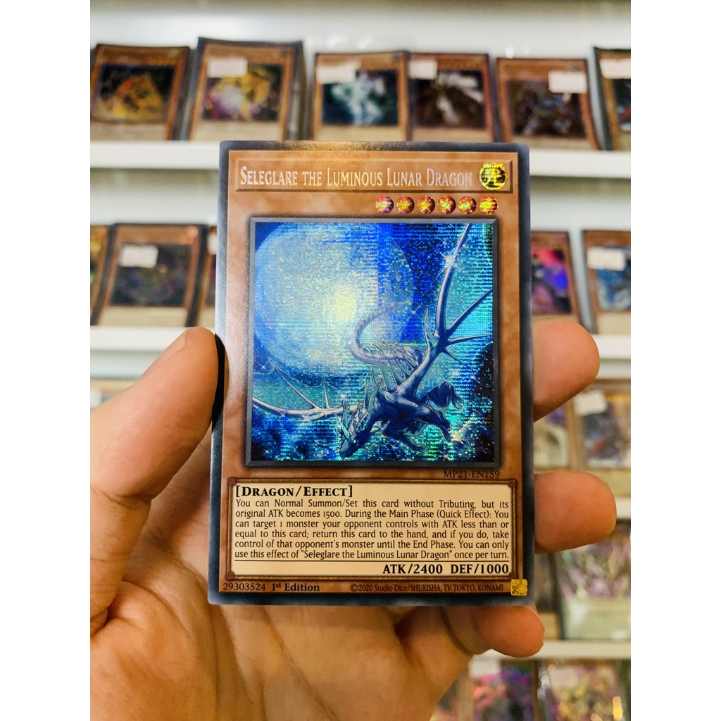Thẻ Bài Lẻ YugiOh! Mã MP21-EN159 - Seleglare the Luminous Lunar Dragon - Prismatic Secret Rare - 1st Edition