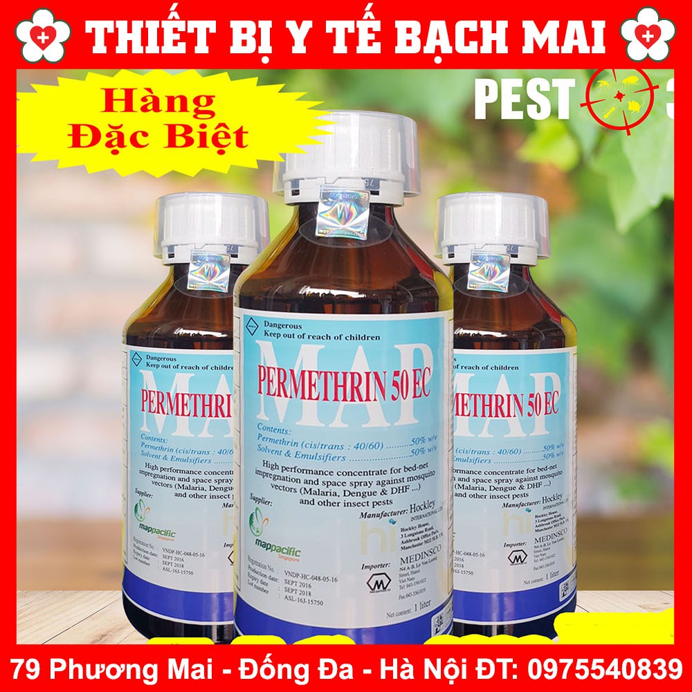 [Chính Hãng100%] Thuốc diệt muỗi PERMETHRIN 50EC nhập khẩu ANH QUỐC 1000ml