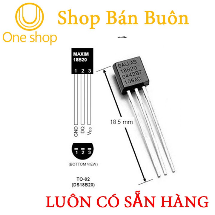 Cảm Biến Nhiệt Độ DS18B20 Chất lượng