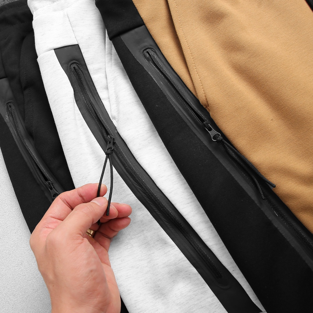 NIKE - Quần dài thể thao nam nữ Nike Tech Fleece Version 3 Pant chính hãng - Vàng nâu x Đen