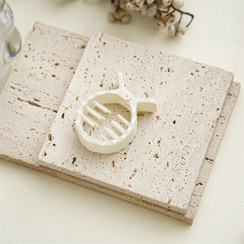 Kẹp Tóc Đuôi Ngựa Cỡ Nhỏ Gắn Bóng Lông Chống Va Đập Cho Nữ