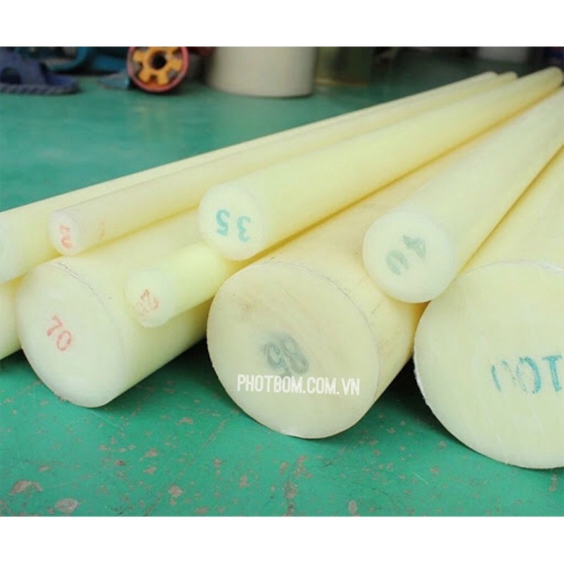 Nhựa PA  cây 1m Nhựa đặc chịu nhiệt phi 25-60mm dùng cho môi trường hóa chất