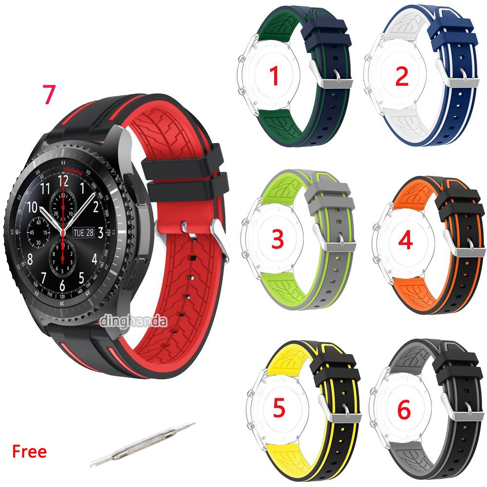 Dây đeo silicone dành cho đồng hồ thông minh Samsung Galaxy Gear S3 Classic Frontier