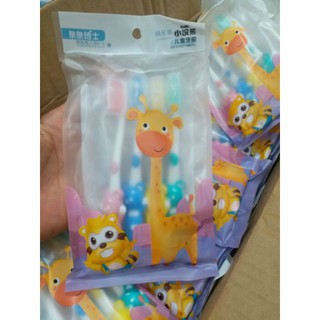 set 4 bàn chải trẻ em hình cute ( mẫu mới)