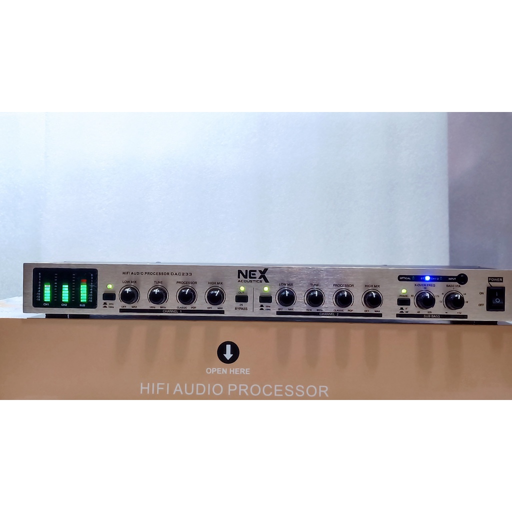 Nâng tiếng Nex Acoustic DAC 233 hàng chính hảng tích có giải mã cổng quang và Bluetooth[ Tặng kèm dây canon kết nối ]