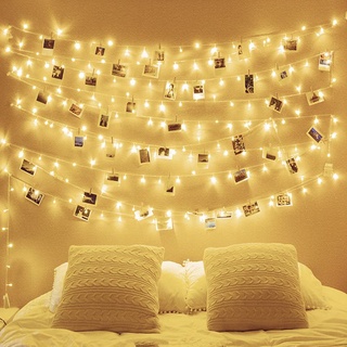 Dây đèn led fairy 7m không nháy 50 bóng cắm điện decor siêu đẹp