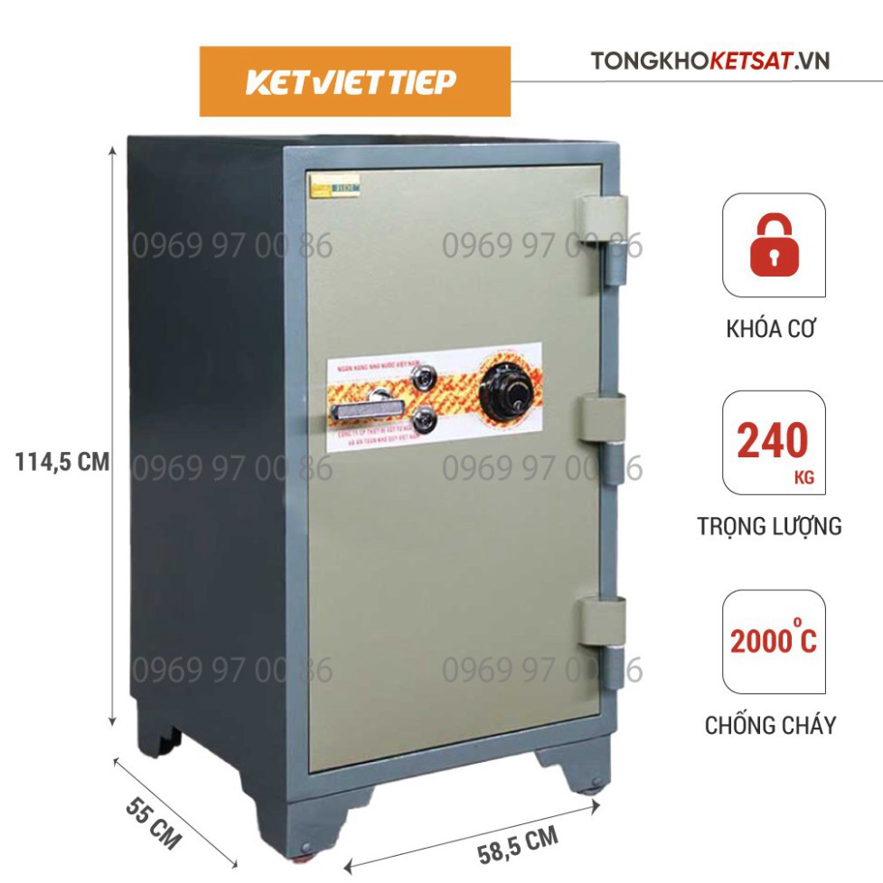 Két Sắt To Cỡ Lớn BMEC K135 Khóa Cơ Đổi Mã Bảo Mật Ngân Hàng Cao Cấp Nhất (Miễn Phí Giao Hàng)