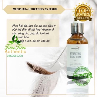 Serum dưỡng cấp ẩm phục hồi trắng sáng da mờ thâm sạm nám cấp nước chống lão hóa da mediphar+ hydrating b5