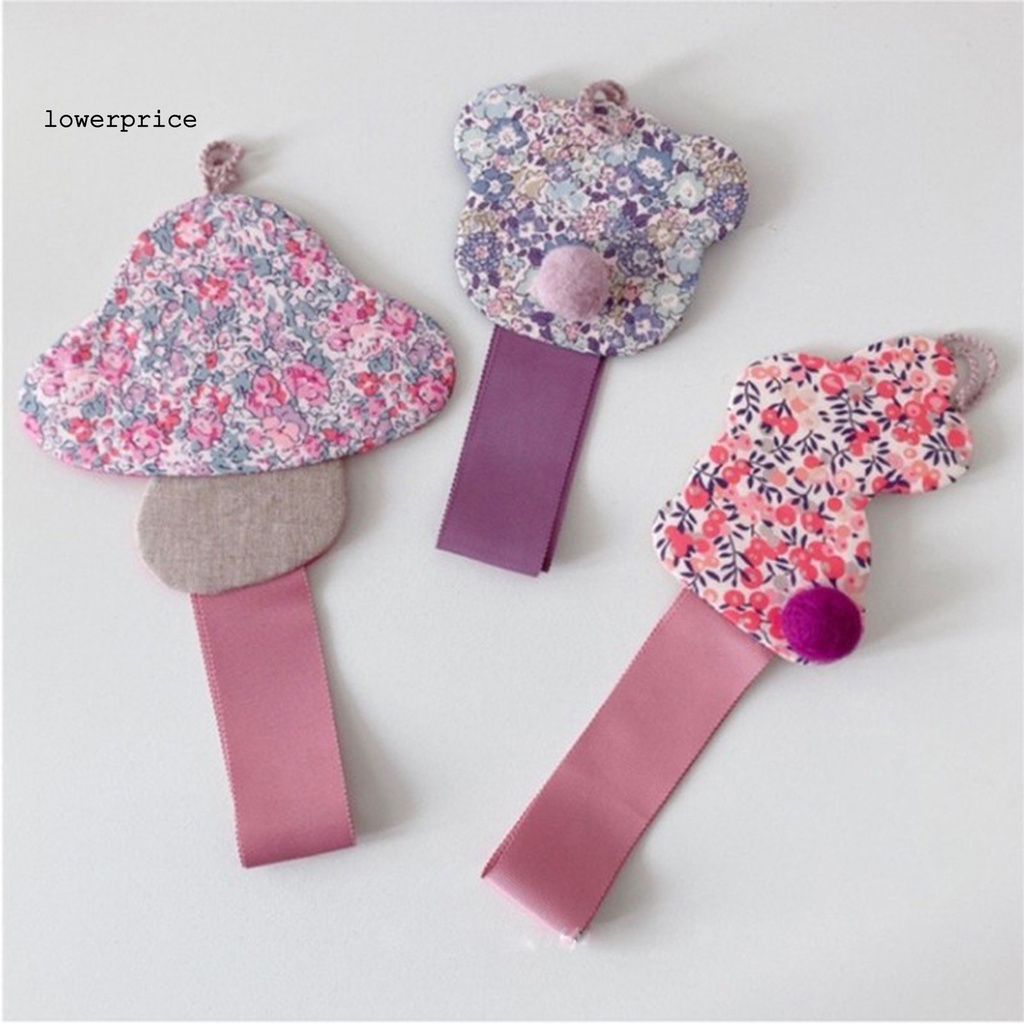 LP*Hair Clips Belt Hanging Handmade Cotton Wall Decor Hairpin Storage Strip for Home