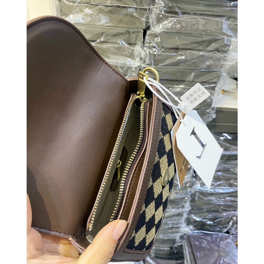 túi xách tay + đeo chéo nữ da thật size 18 cm hàng xuất dư có sẵn đủ màu