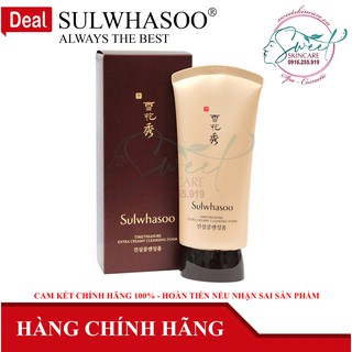 Sữa Rửa Mặt Thông Đỏ Sulwhasoo Timetreasure Extra Creamy Cleansing Foam EX Chống Lão Hóa