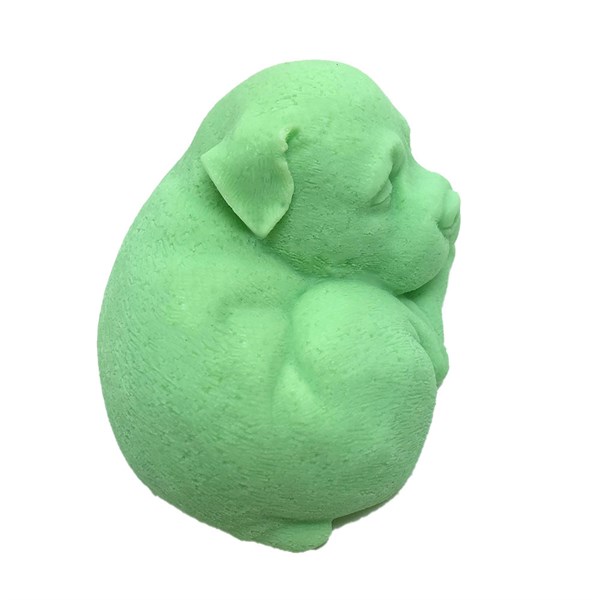 Khuôn Silicone Động Vật Chó Con Chó Cuộn 8Cm